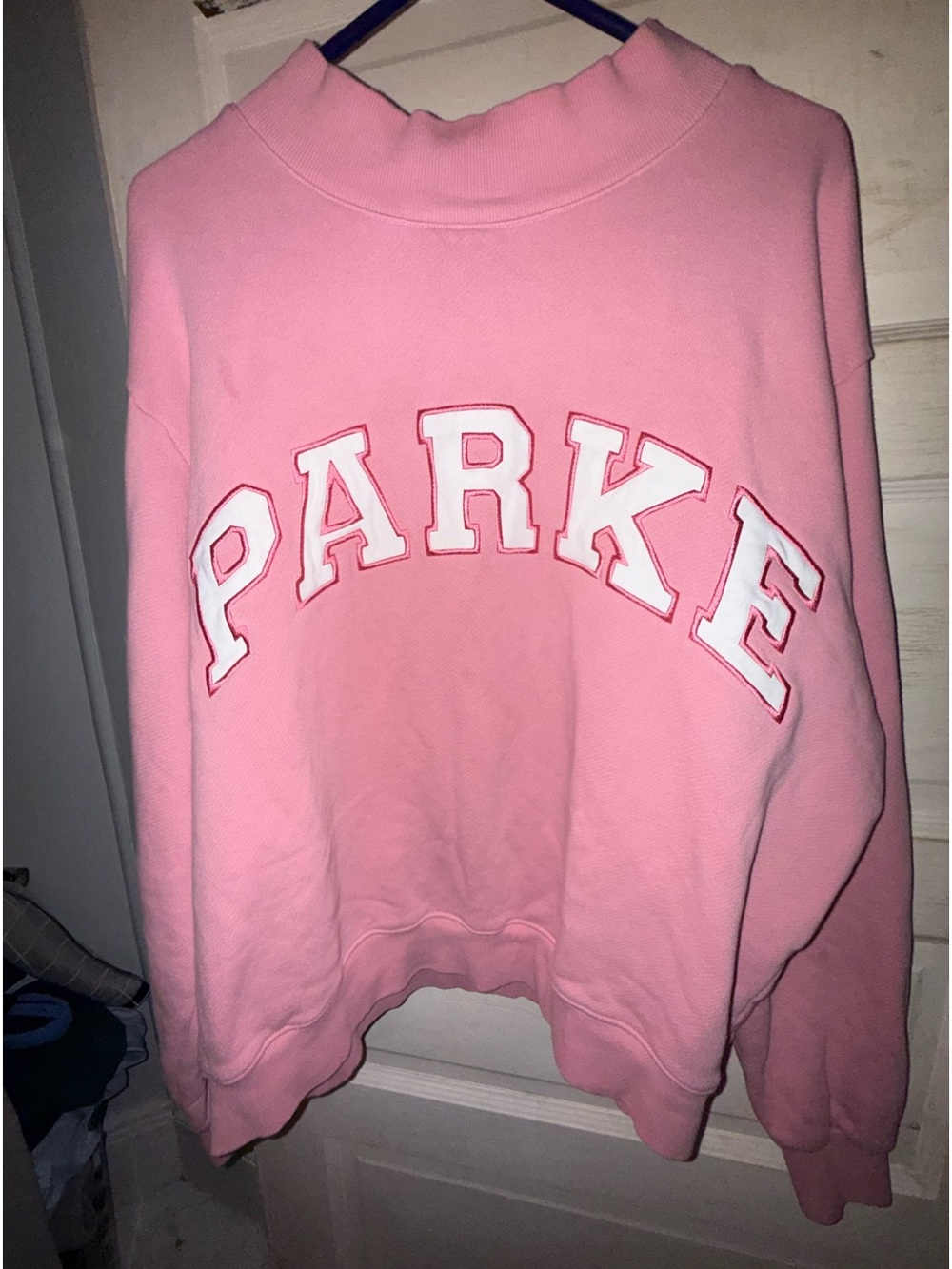 PARKE Varsity Mockneck Heritage Summerland Conch + White: Authentic Like New!